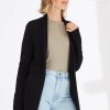 Tops Mia Fratino | Essentials Soft Roll Cardi | Jet Black