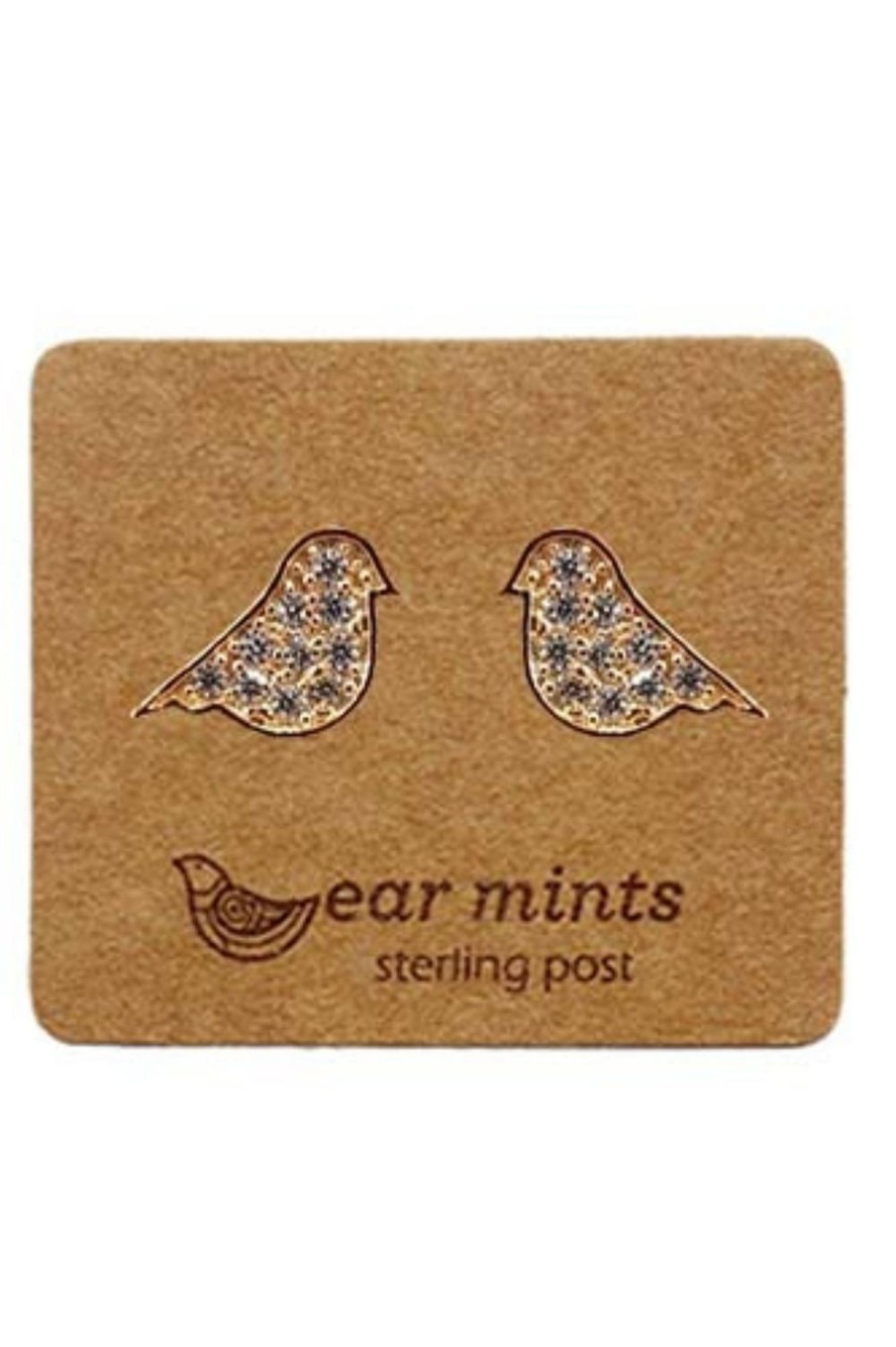 Accessories Fabienne | Ear Mints Cubic Bird Stud | Gold