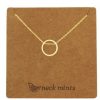 Accessories Fabienne | Neck Mints Thread Through Circle Necklace | Gold