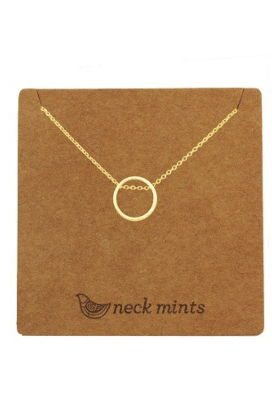 Accessories Fabienne | Neck Mints Thread Through Circle Necklace | Gold