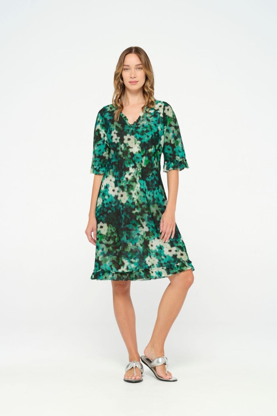 Dresses Oneseason | Middy Indi Dress | Seagrass Bay | Emerald