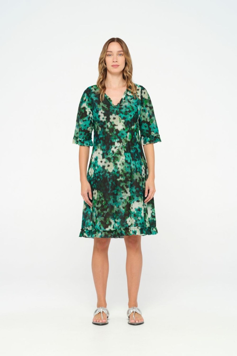 Dresses Oneseason | Middy Indi Dress | Seagrass Bay | Emerald