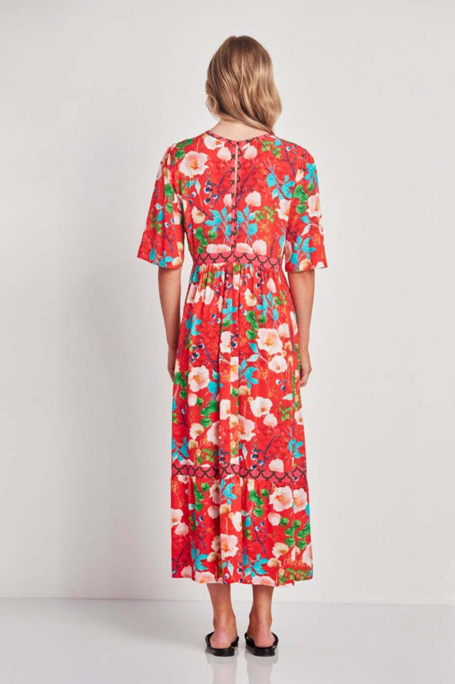 Dresses Verge | Aiko Dress | Red Floral Print