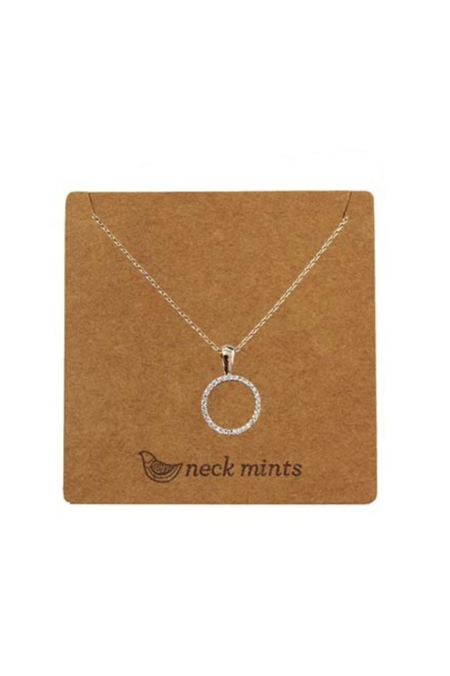 Accessories Fabienne | Neck Mints Cubic Open Circle Necklace | Gold