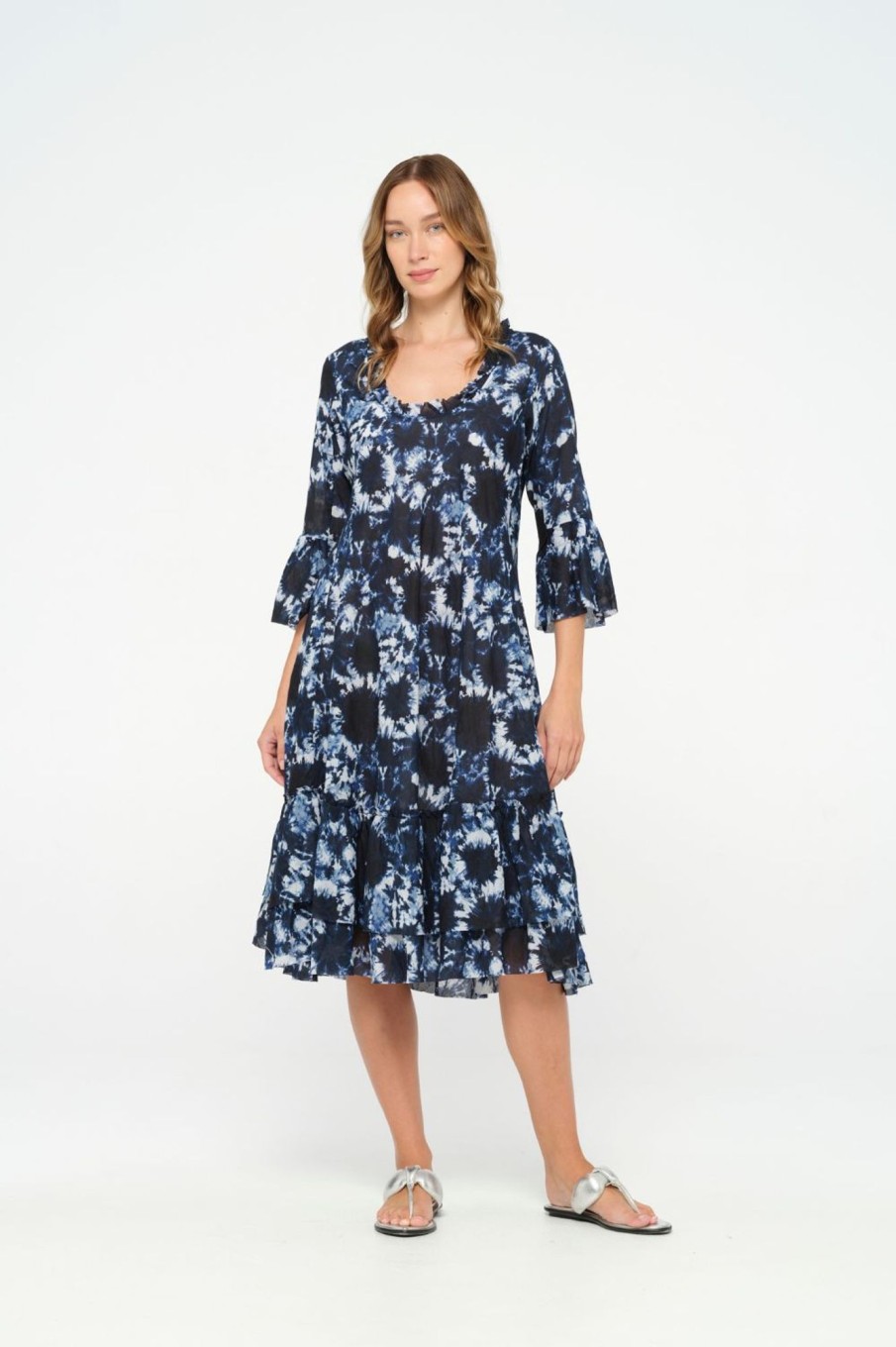 Dresses Oneseason | Valentina Dress | Shibori | Navy