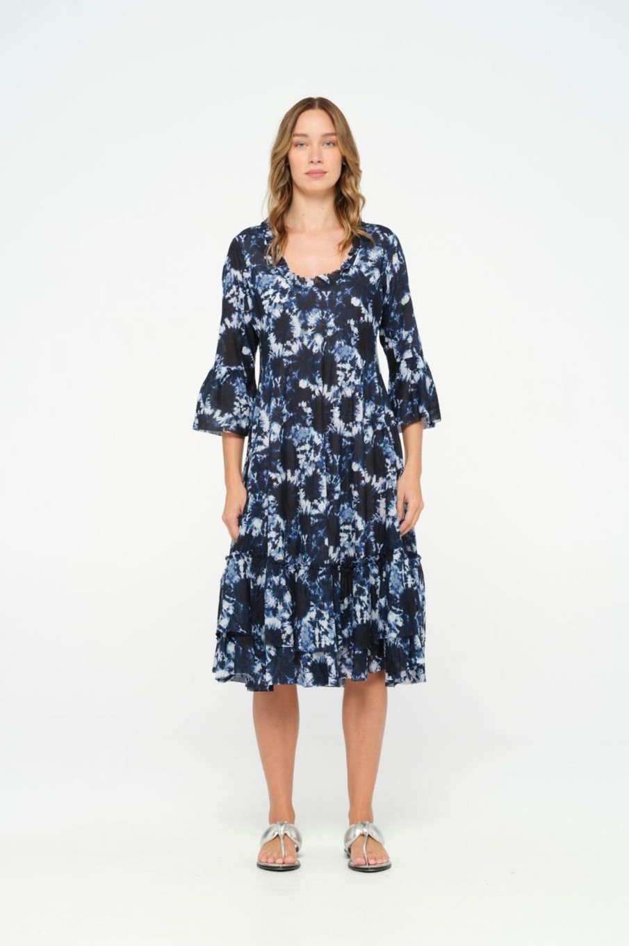 Dresses Oneseason | Valentina Dress | Shibori | Navy