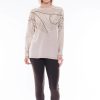 Tops Fashion Express | Batwing Jumper | Natural/Gold