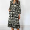 Dresses Rubyyaya | Azar Midi Dress | Multi Print