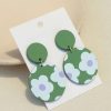 Accessories Silvermaple Collection | Ava Floral Earrings | Green