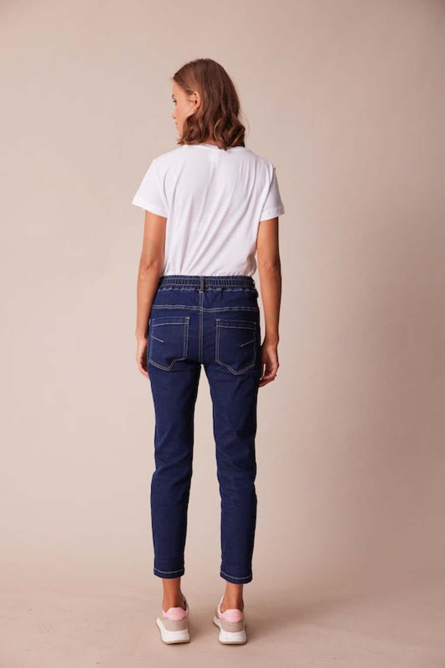 Bottoms Lania | Boyfriend Jean | No Tape | Indigo