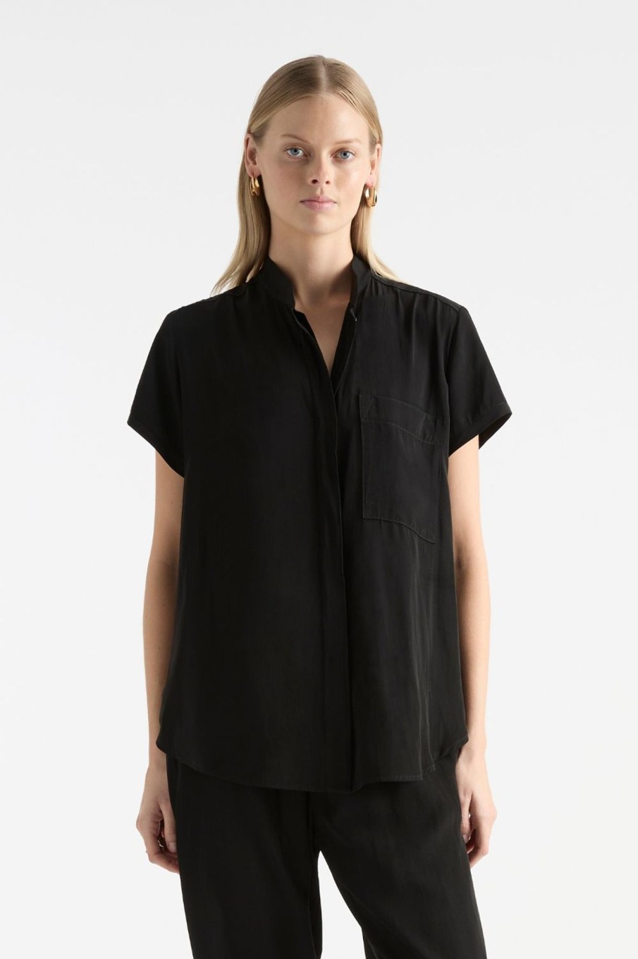 Tops Mela Purdie | Stand Shirt | Black