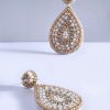 Accessories Adorne | Nora Mini Teardrop Event Earrings | White Gold