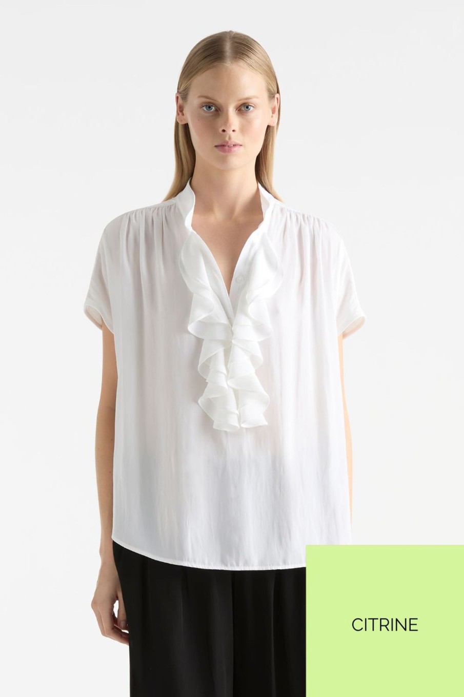 Tops Mela Purdie | Trellis Shell | Citrine