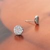 Accessories Adorne | Cz Diamante Stud Earrings | Gold / Crystal