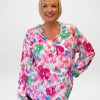 Tops Silvermaple Collection | Vanessa Shirt | Paint Brush Pink Multi