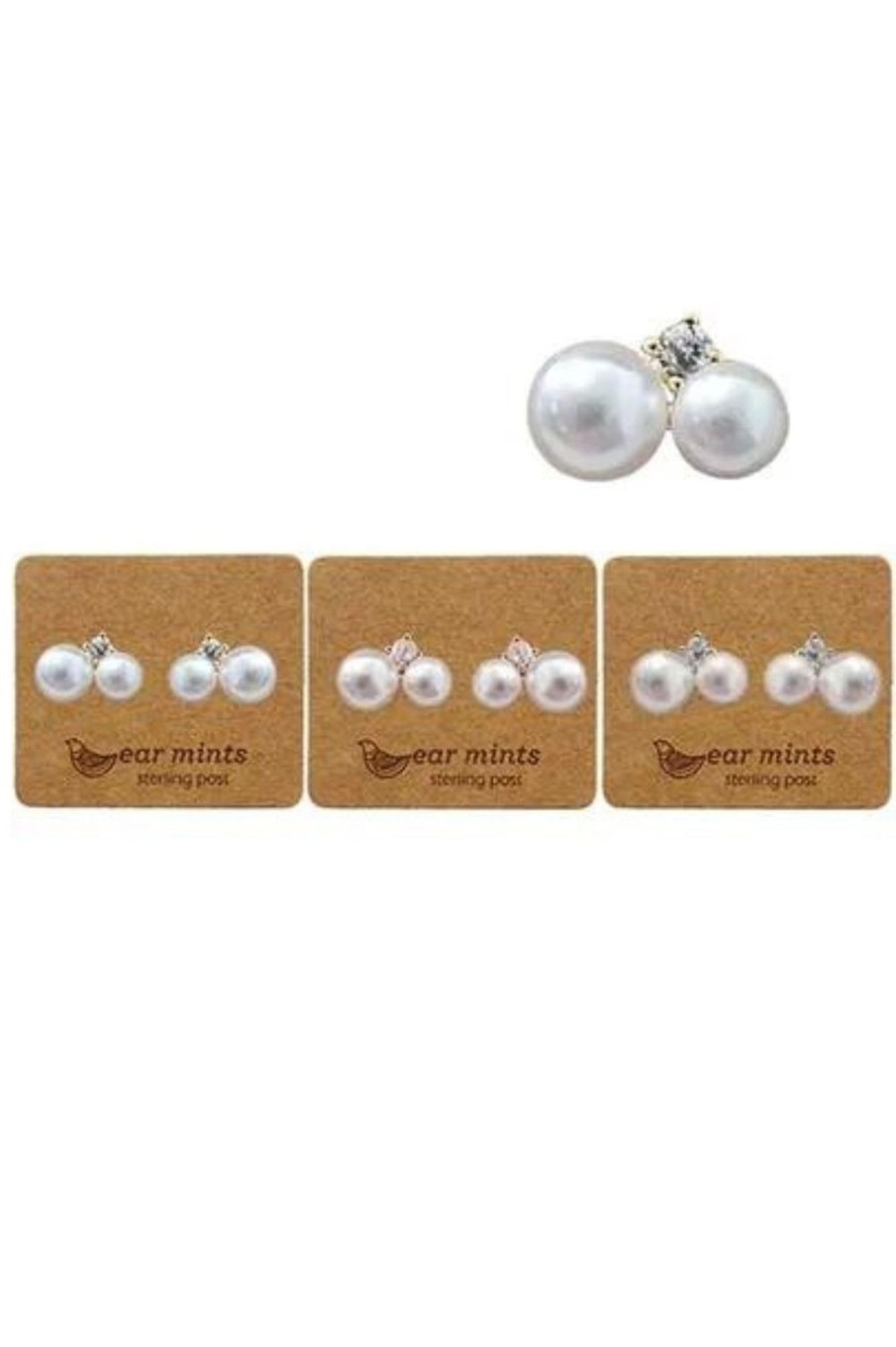 Accessories Fabienne | Cubic Pearl Earring | Cream