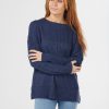 Tops Fields | Rib And Cable Pullover | Denim