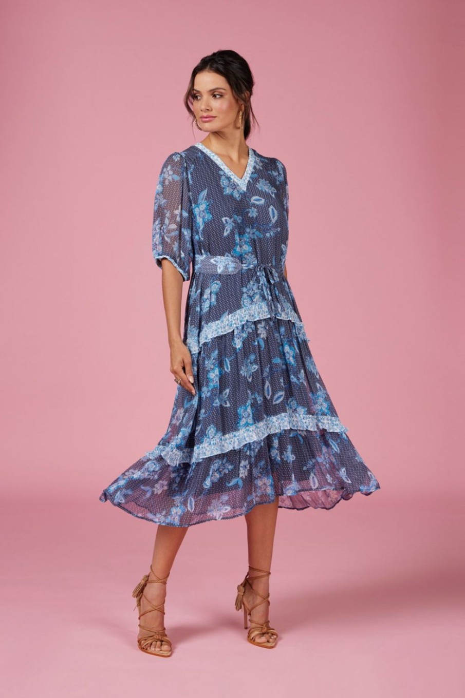 Dresses Loobie's Story | Shibori Dress | Indigo Multi