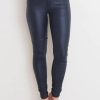 Bottoms Fashion Express | High Waist Wax Skinny Jean | Navy