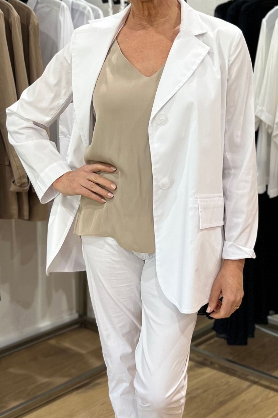 Tops Mela Purdie | Stretch Blazer | White