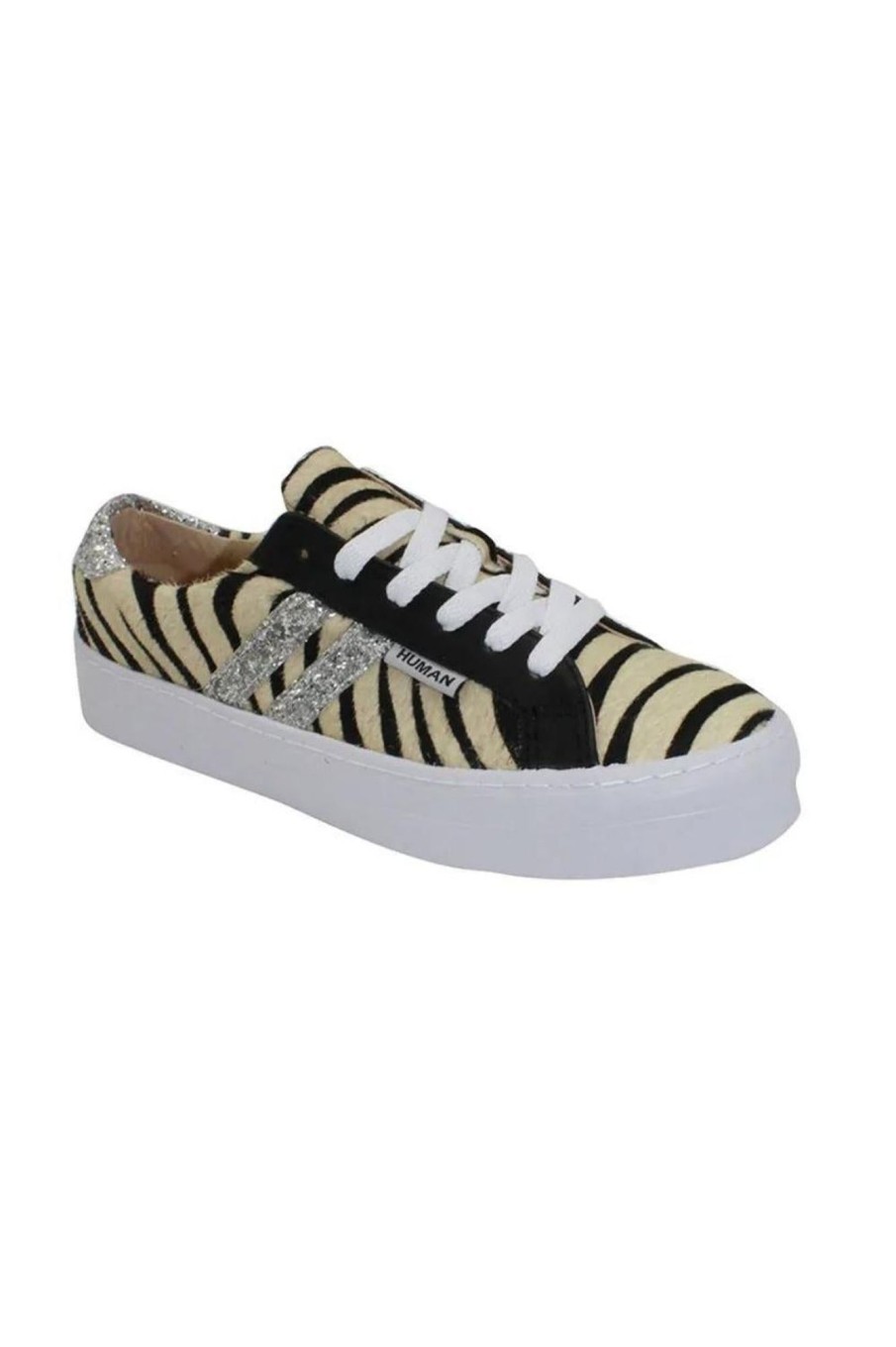 Accessories Human Shoes | Prospect Sneakers | Zebra/Silver/Glitter