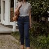 Bottoms New London Jeans | Mum Crop Jean | Medium Wash