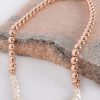 Accessories Adorne | Pearl Panel Front Toggle Necklace | Rose Gold