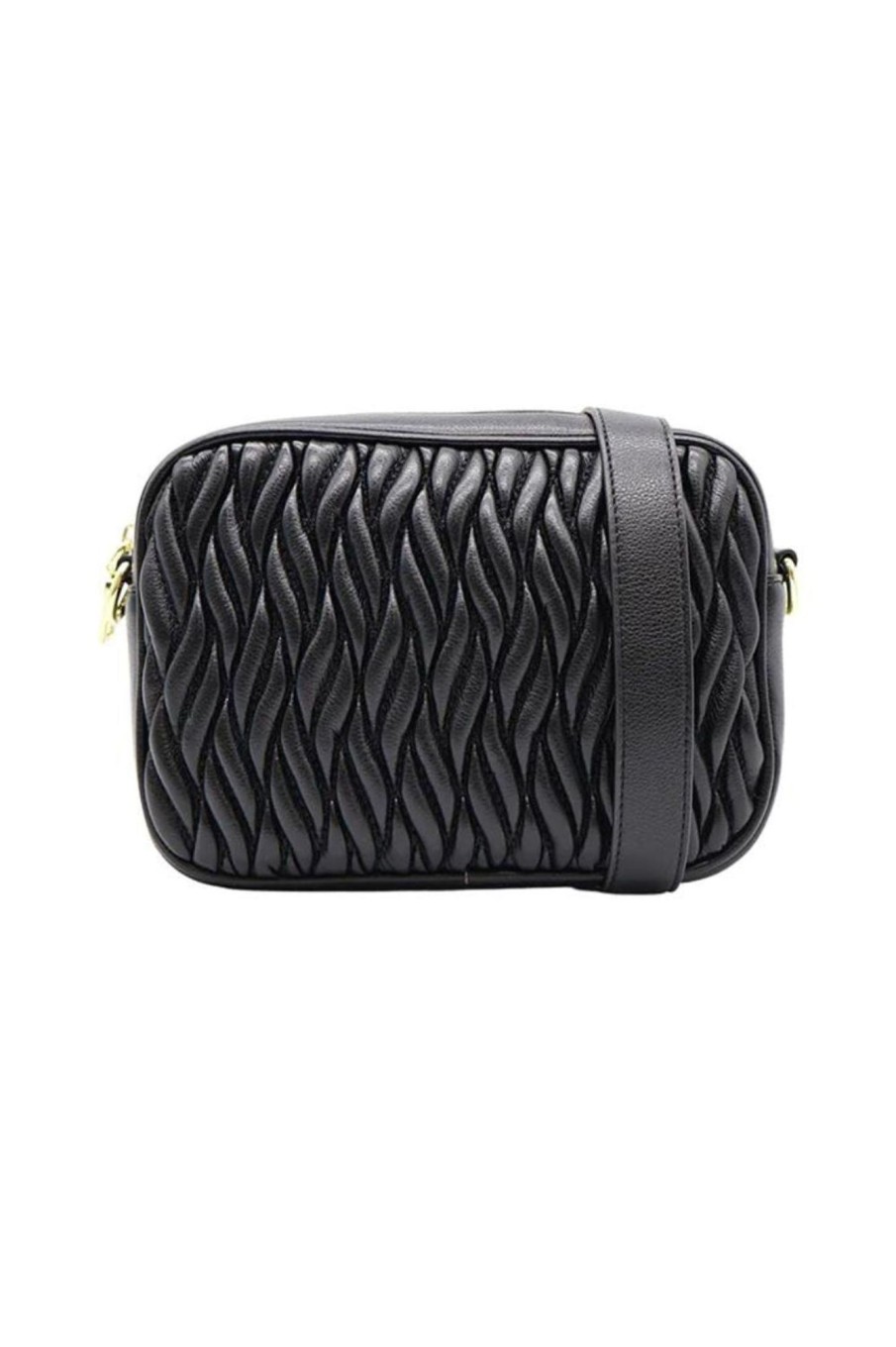 Accessories Zjoosh | Ruby Rouche Cross Body Bag | Black