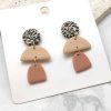 Accessories Silvermaple Collection | Margaret Clay Earrings | Nude Multi