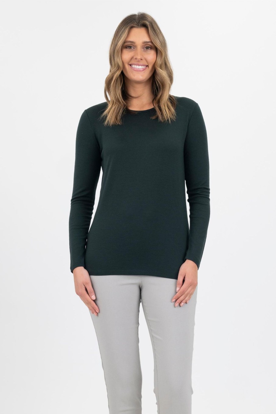 Tops Maglia | Merino Crew Neck | Forest