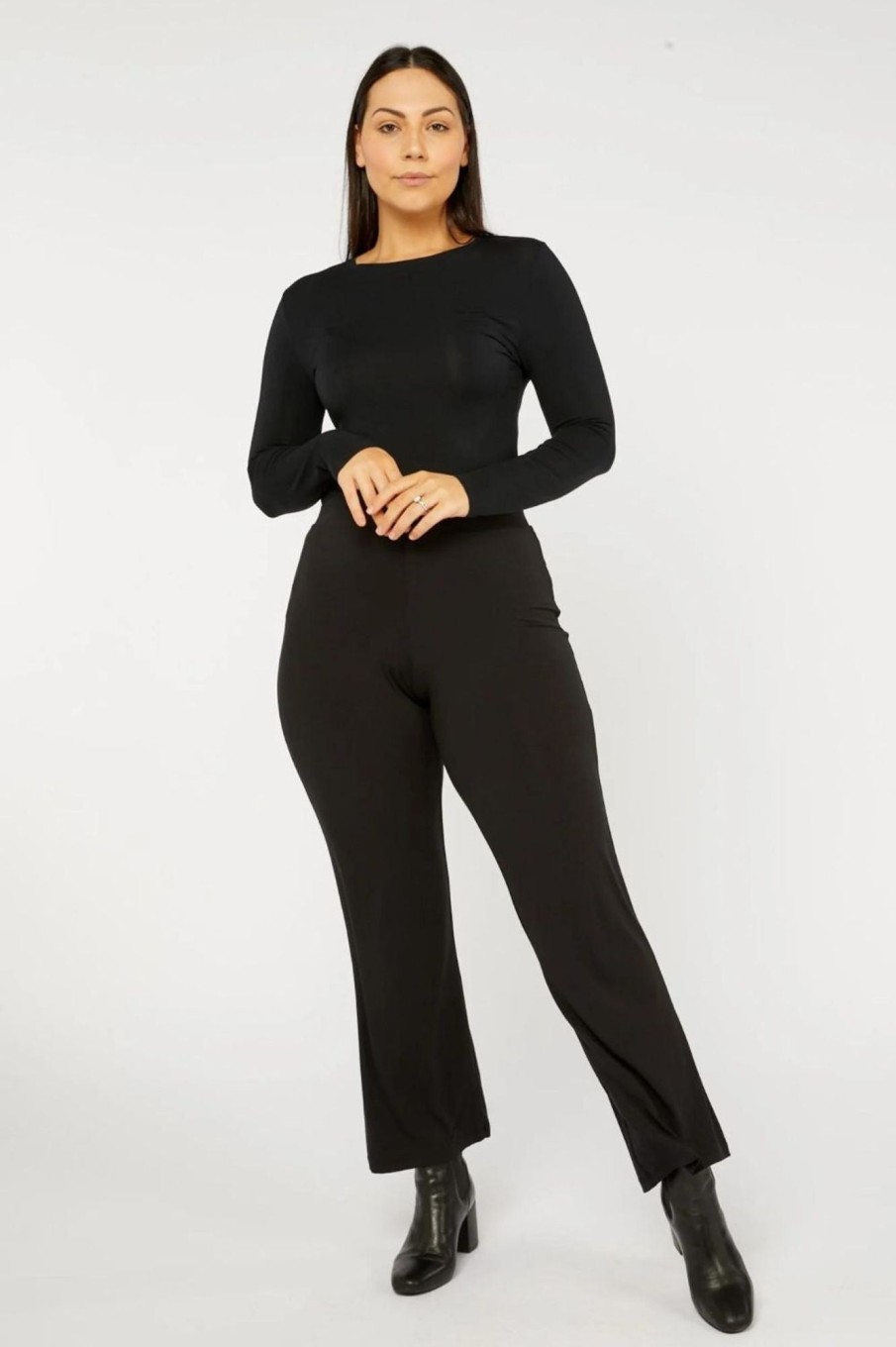 Bottoms Tani | Full Straight Pant | Black