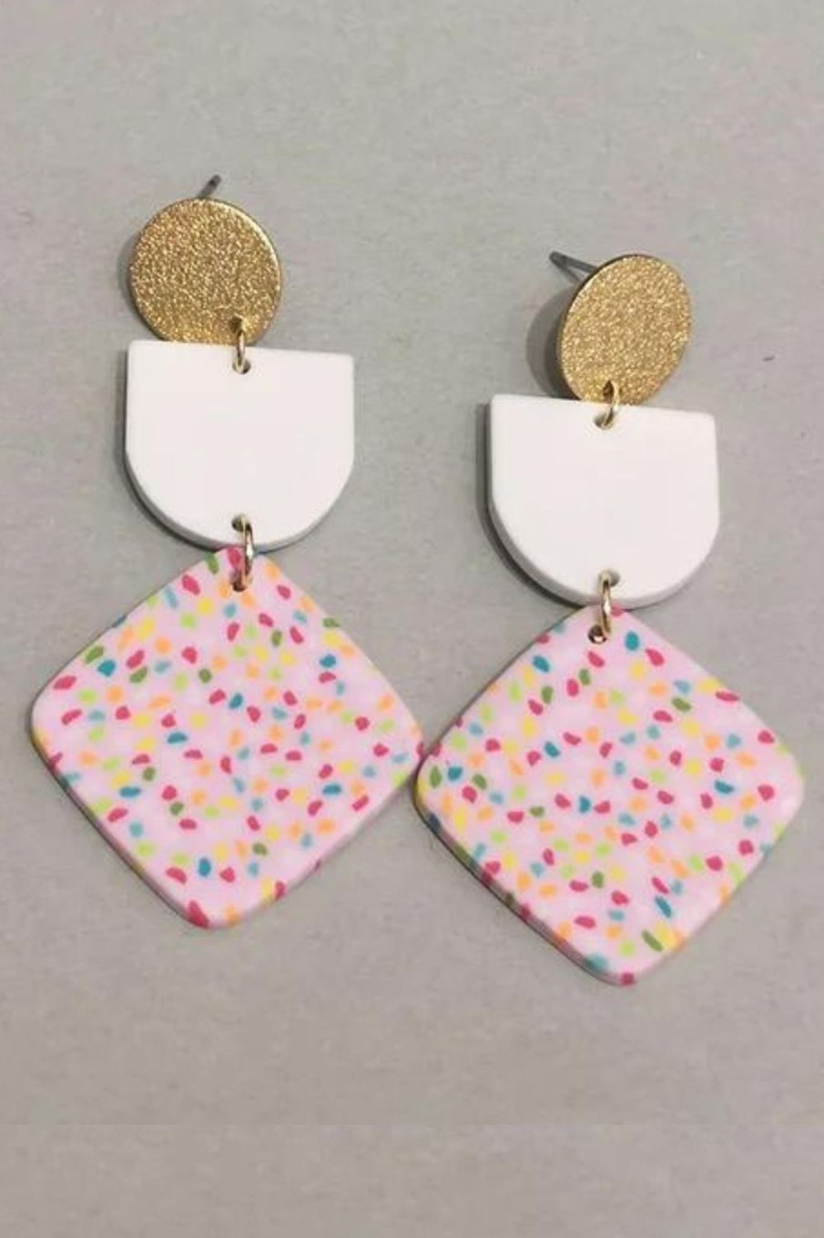 Accessories Silvermaple Collection | Charlotte Clay Earrings | Pink