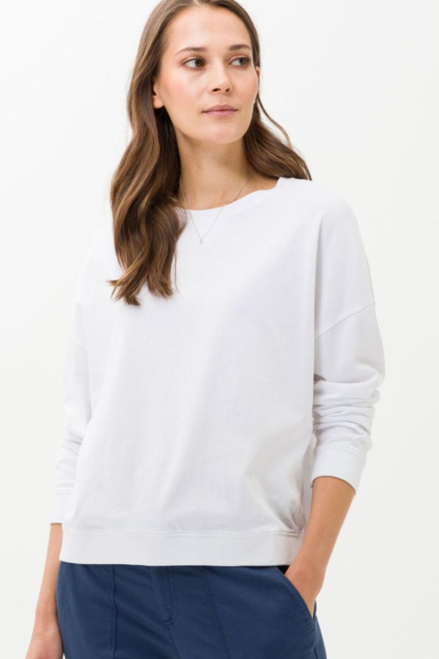 Tops Brax | Bo Sweatshirt | White