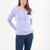 Tops Bridge u0026 Lord | Essential Button To Neck Cardi | Lilac