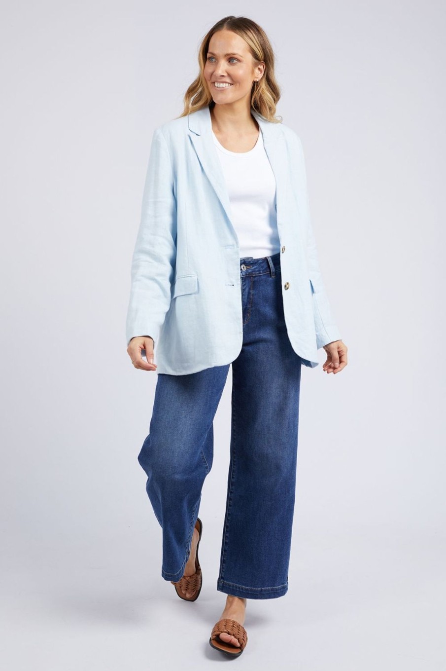 Tops Elm Lifestyle | Millie Blazer | Pale Blue