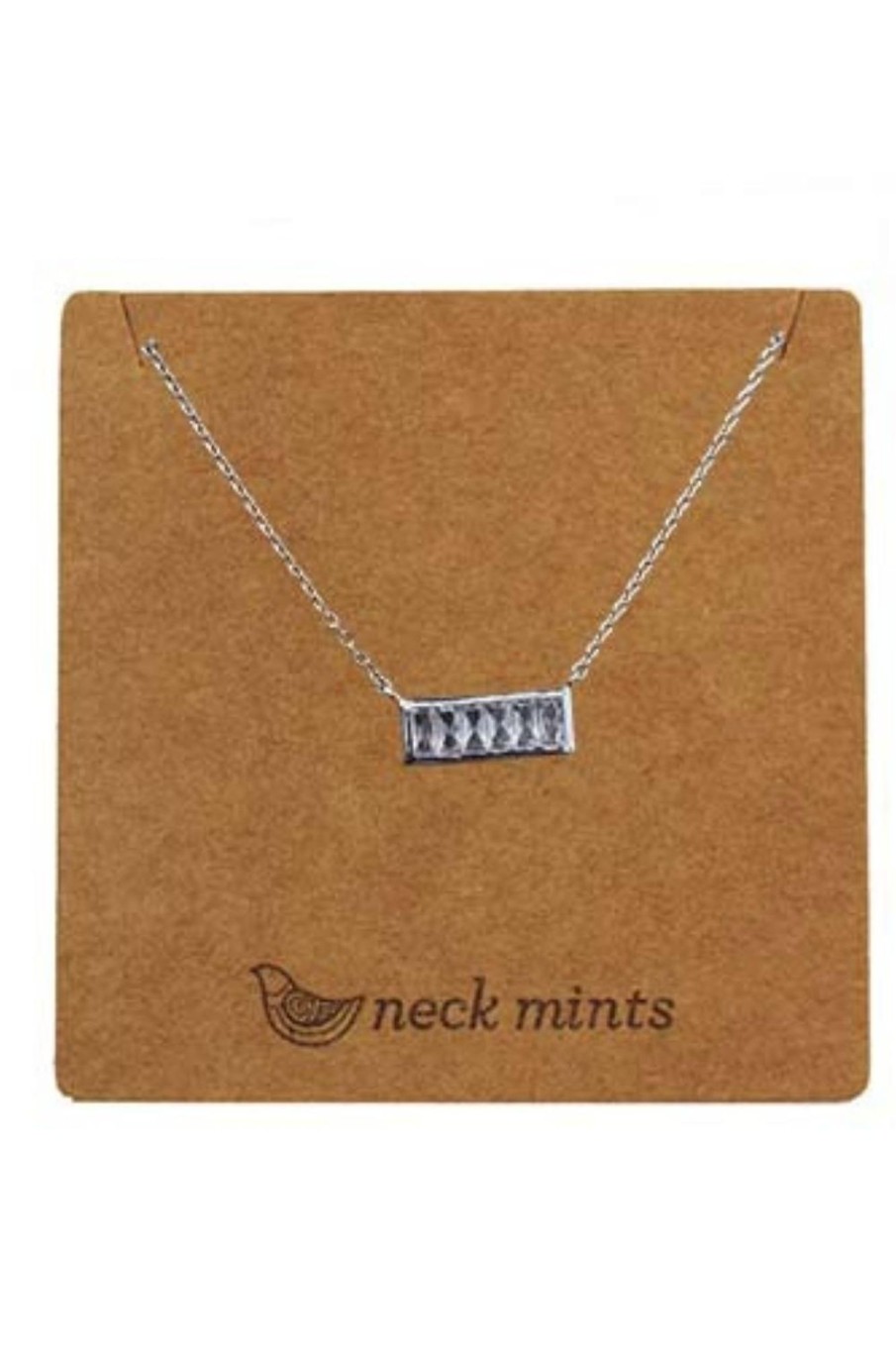 Accessories Fabienne | Ear Mints Cubic Rectangular Pendant | Silver