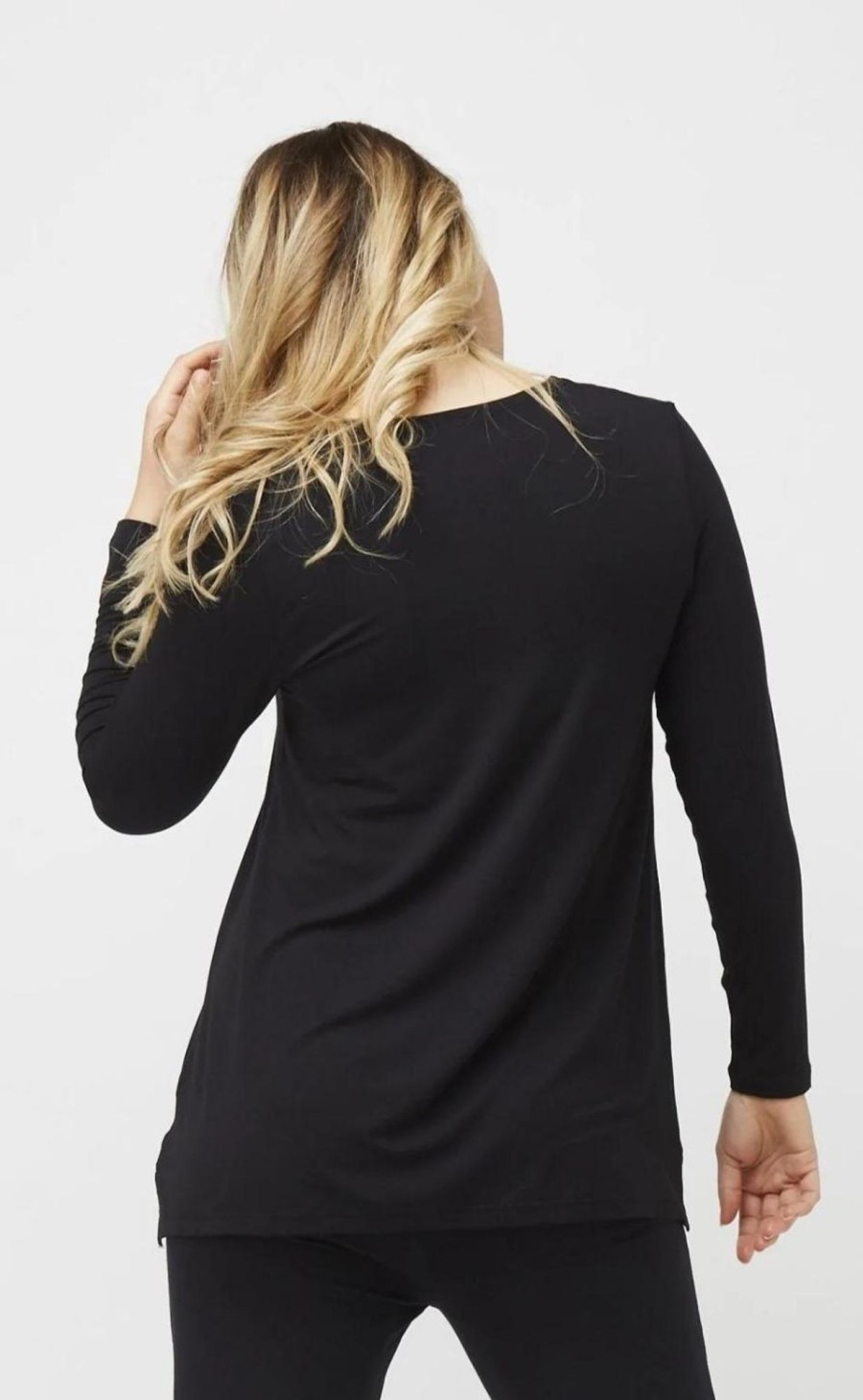 Tops Tani | Long Sleeve Swing Tee | Black | 79372