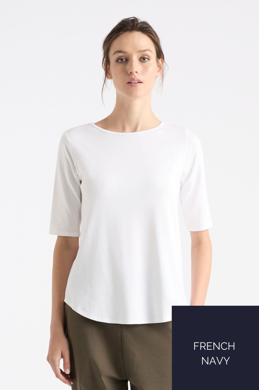 Tops Mela Purdie | Elbow Cafe T | French Navy