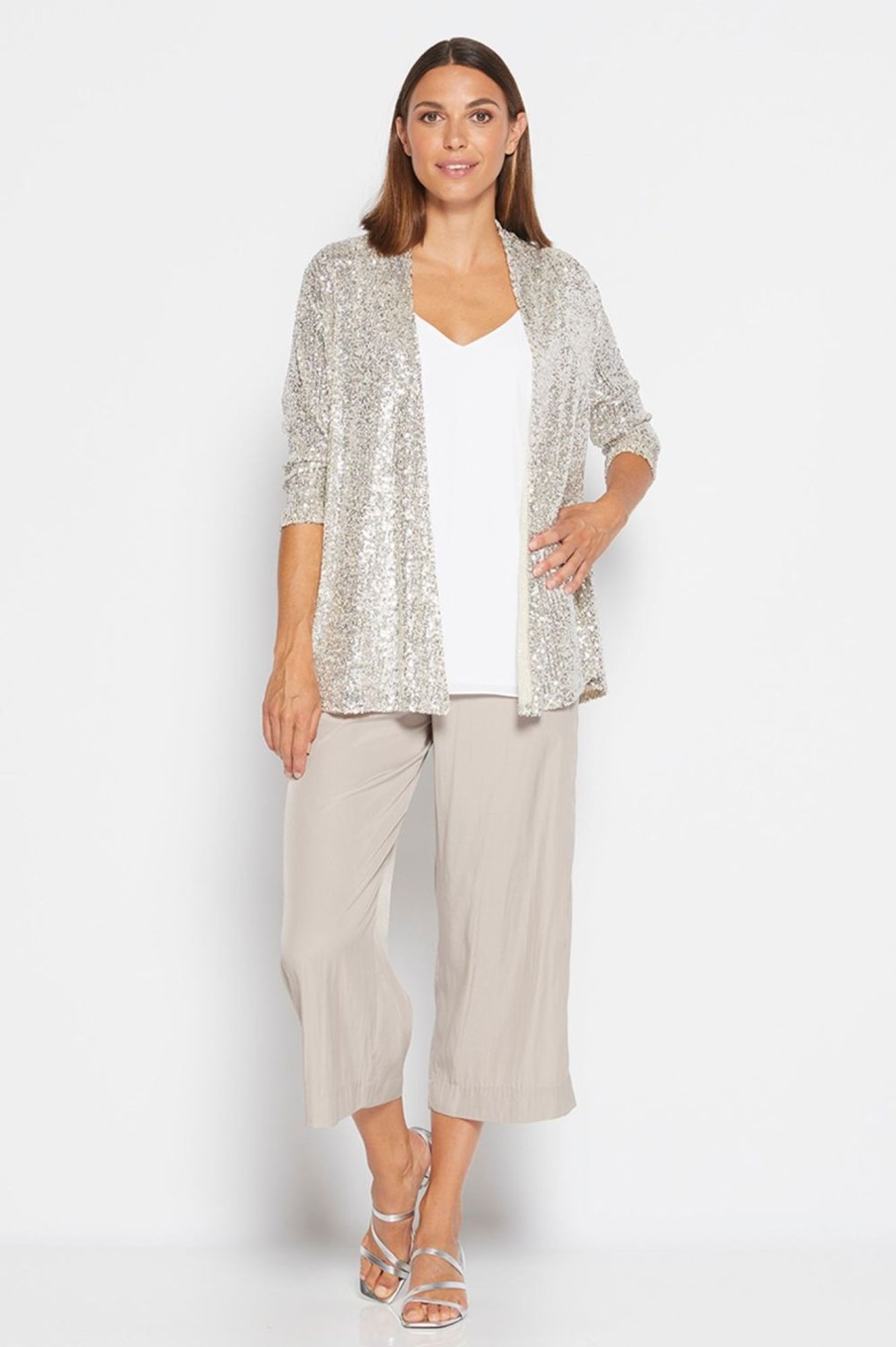 Tops Philosophy | Sally Sparkle Jacket | Champagne