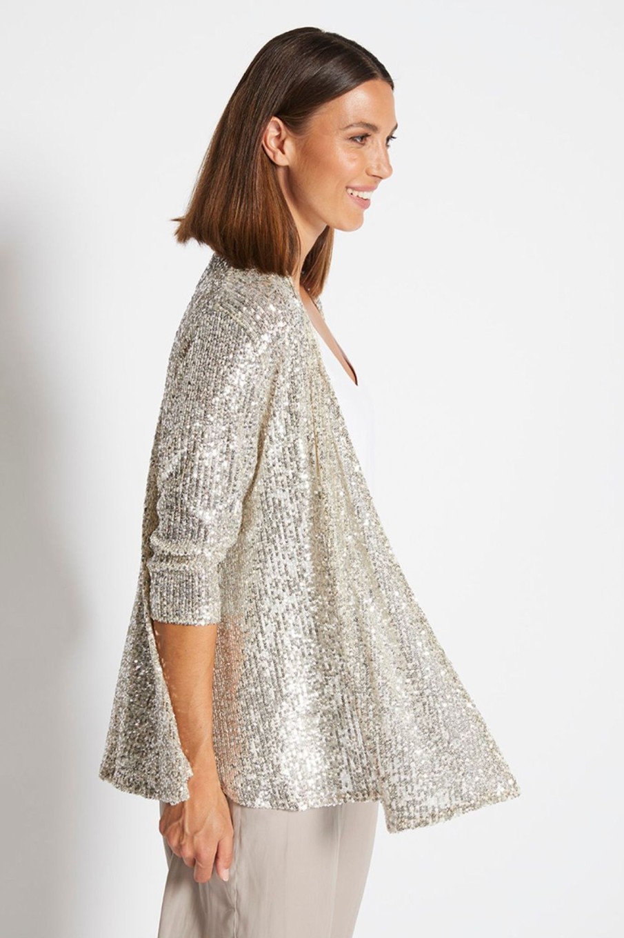 Tops Philosophy | Sally Sparkle Jacket | Champagne