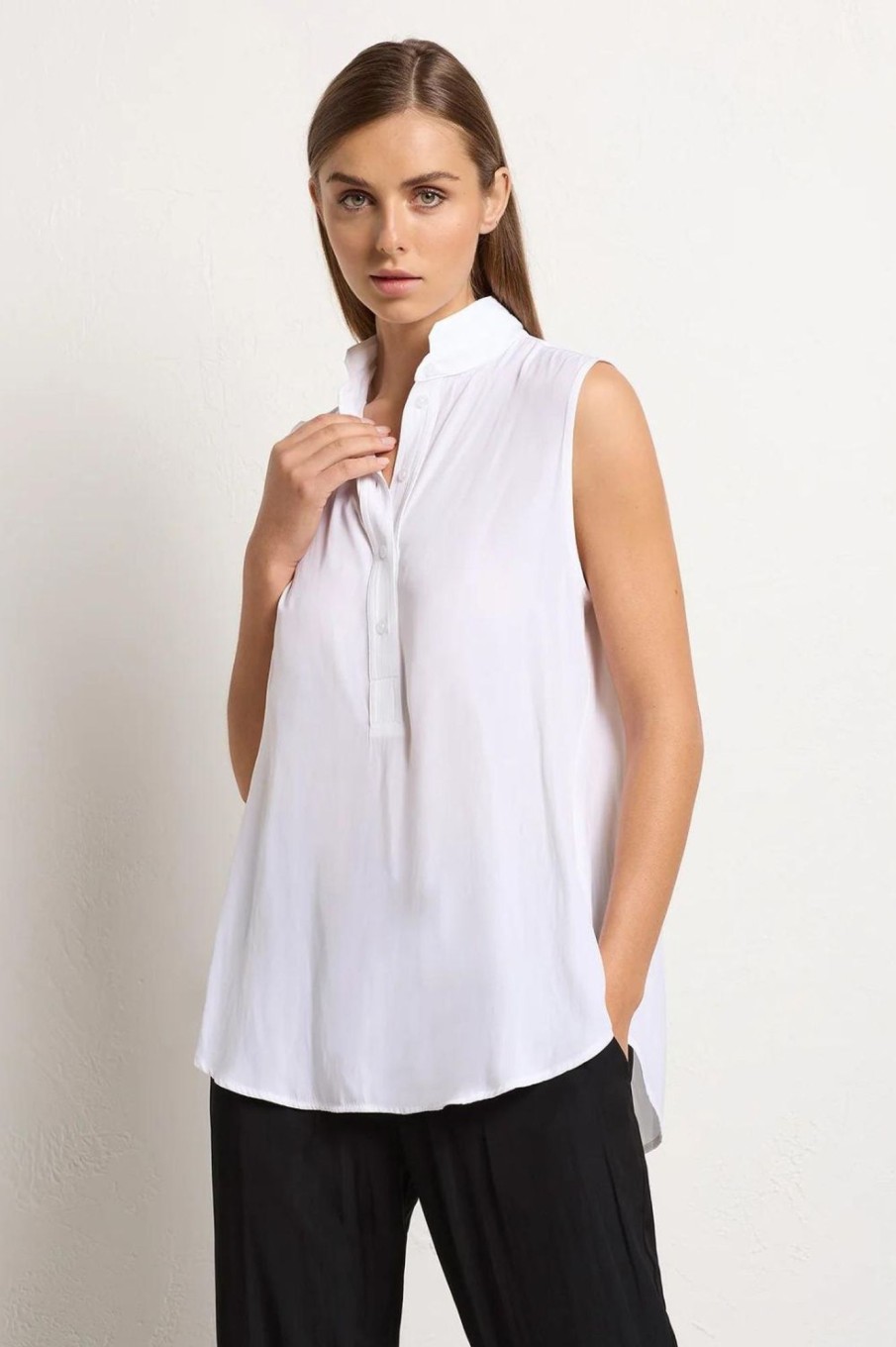 Tops Mela Purdie | Tab Slide Tank | White