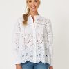 Tops Gordon Smith | Limani Broderie Shirt | White