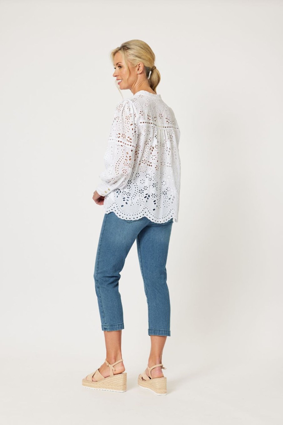 Tops Gordon Smith | Limani Broderie Shirt | White