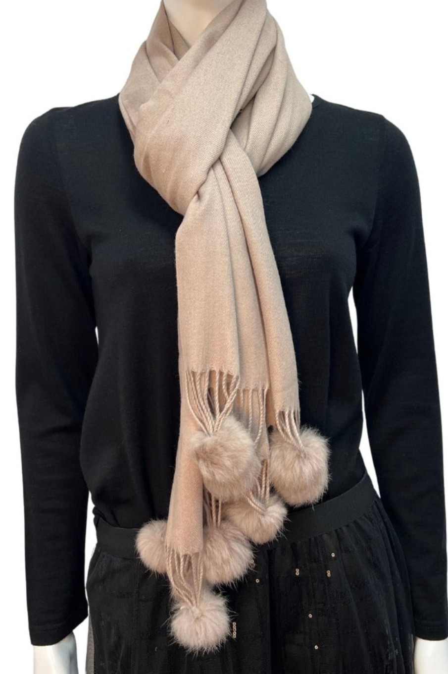 Accessories Silvermaple Boutique | Pure Cashmere Scarf | Sand