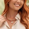 Accessories Adorne | Pearl Cluster Chain Necklace