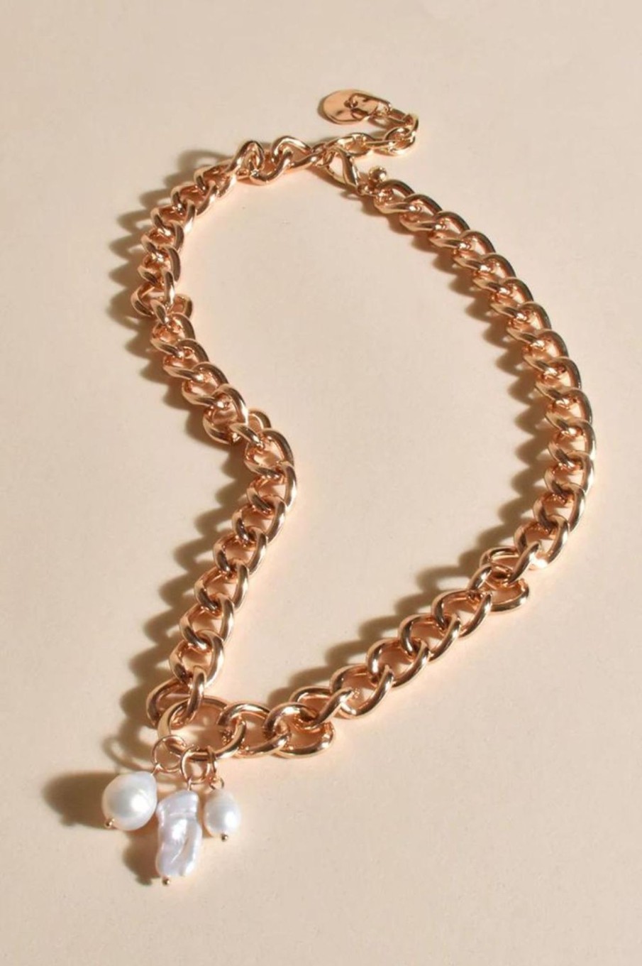 Accessories Adorne | Pearl Cluster Chain Necklace