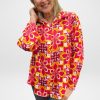 Tops Silvermaple Collection | Capri Kaleidoscope Shirt |Pink