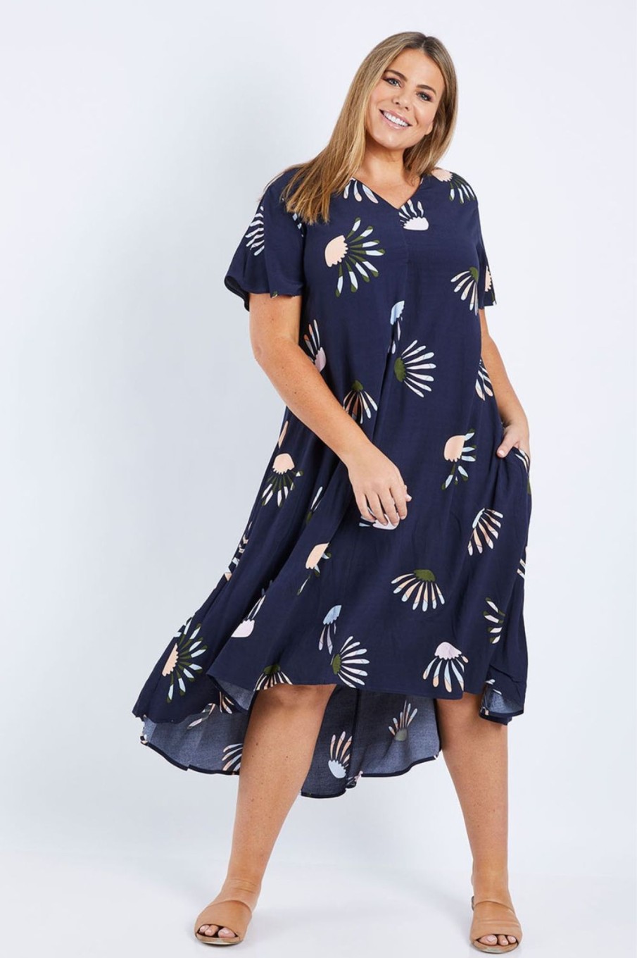 Dresses Elm Lifestyle | Wildflower Dress | Navy Wildflower Print