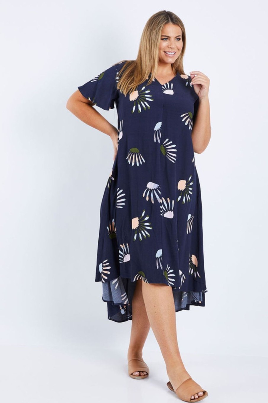 Dresses Elm Lifestyle | Wildflower Dress | Navy Wildflower Print