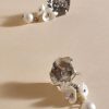 Accessories Adorne | Pearl Floral Drop Earrings | Silver/Cream